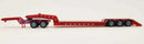 Herpa HO 5392 Heavy-Duty Lowboy Trailer, Assembled, Red