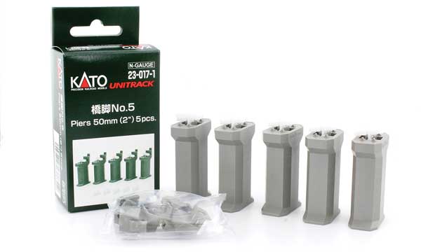 Kato N 23017-1 2" Piers with S Joiner & S-Clip