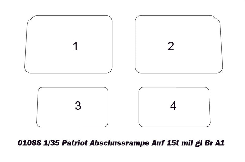 Trumpeter 01088 Patriot Abschussrampe Auf 15t mil gl Br A1 1:35