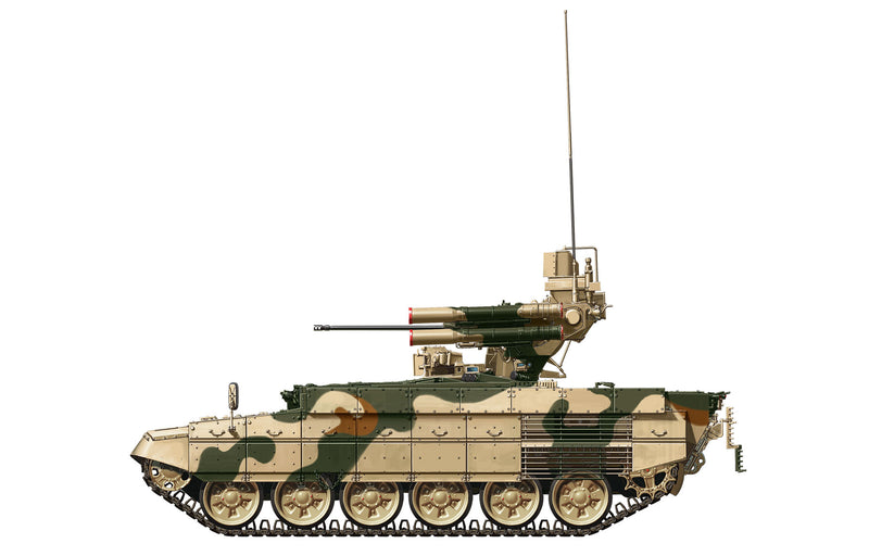 Meng-Model TS-010 RUSSIAN “TERMINATOR” FIRE SUPPORT COMBAT VEHICLE BMPT w/KMT-8 MINE CLEANING SYSTEM & EMT ELECTROMAGNETIC COUNTERMINE SYSTEM 1:35