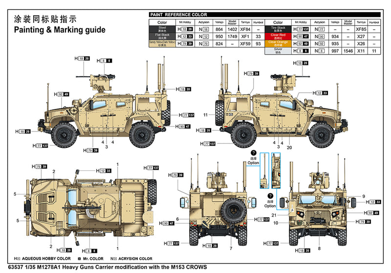 I Love Kit 63537 1:35 M1278A1 Heavy Guns Carrier Modification With The M153 CROWS