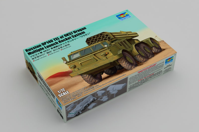 Trumpeter Russian 9P140 TEL of 9K57 Uragan Multiple Launch Rocket System 07180 1:72