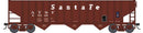 Ready to Ship Bowser HO 43486 70-Ton 14-Panel 3-Bay Hopper, Santa Fe