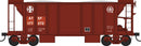 Bowser HO 43651 70 Ton Ballast Car with Side Chutes, Atchison Topeka & Santa Fe