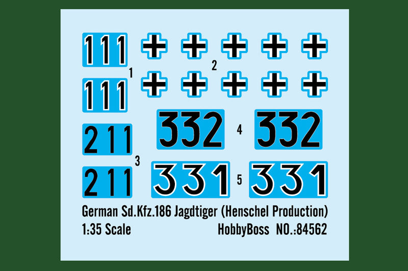 HobbyBoss German Sd.Kfz.186 Jagdtiger (Henschel Production) 84562 1:35