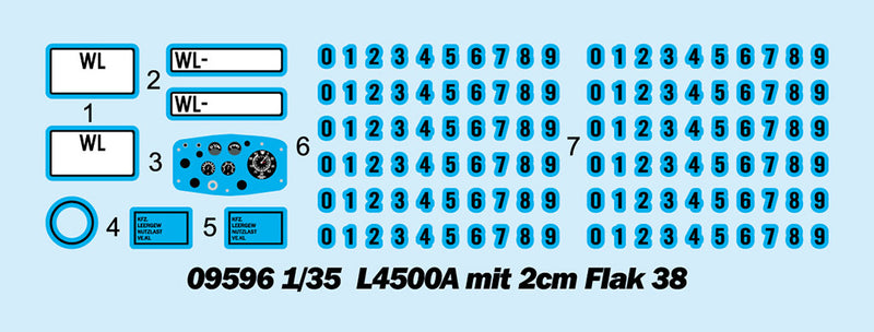 Trumpeter 1/35 L4500A mit 2cm Flak 38 09596
