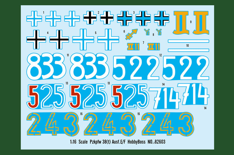 HobbyBoss Pzkpfw 38(t) Ausf.E/F 82603 1:16
