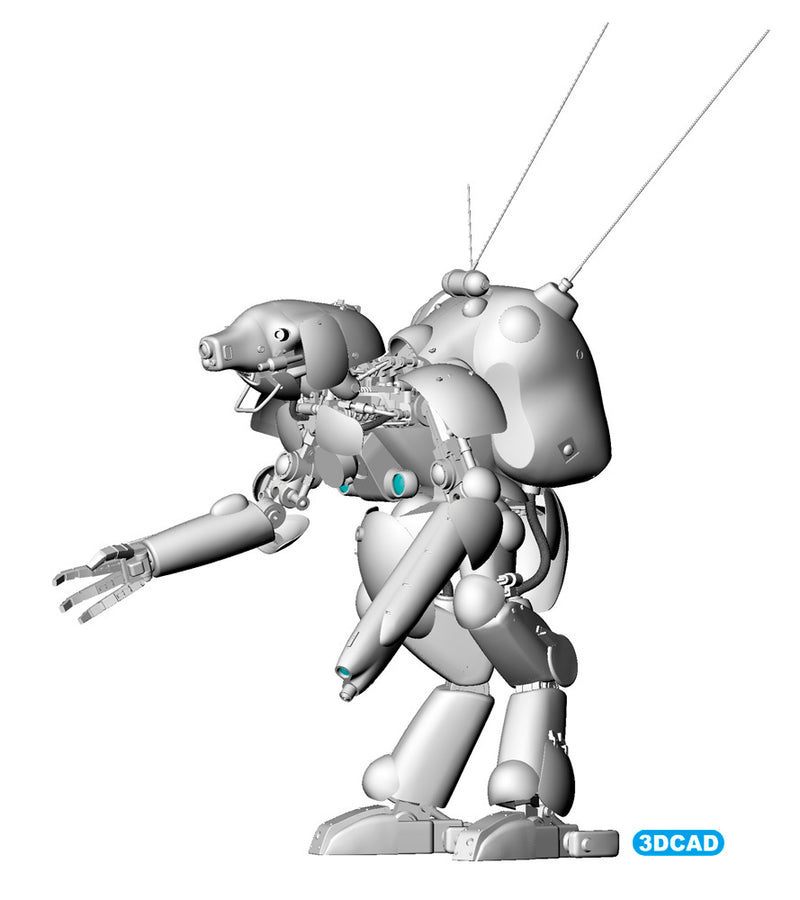 Hasegawa Models 64126  Humanoid unmanned interceptor for the lunar surface Grosserhund “Lunahund” 1:20 SCALE MODEL KIT