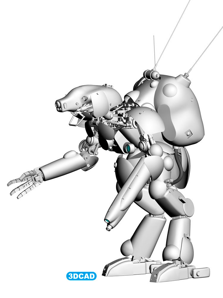 Hasegawa Models 64126  Humanoid unmanned interceptor for the lunar surface Grosserhund “Lunahund” 1:20 SCALE MODEL KIT