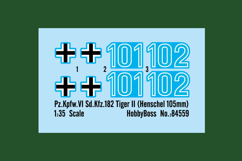 HobbyBoss Pz.Kpfw.VI Sd.Kfz.182 Tiger II (Henschel 105mm) 84559 1:35