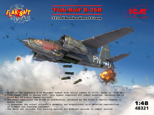 ICM 48321 B-26B Marauder Flak Bait 1:48