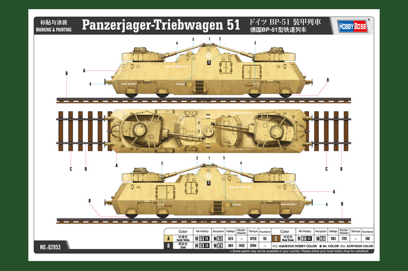 HobbyBoss Panzerjager-Triebwagen 51 82953 1:72