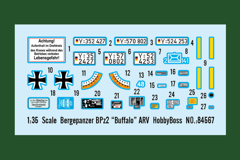 HobbyBoss Bergepanzer BPz2 â€œBuffaloâ€ ARV 84567 1:35