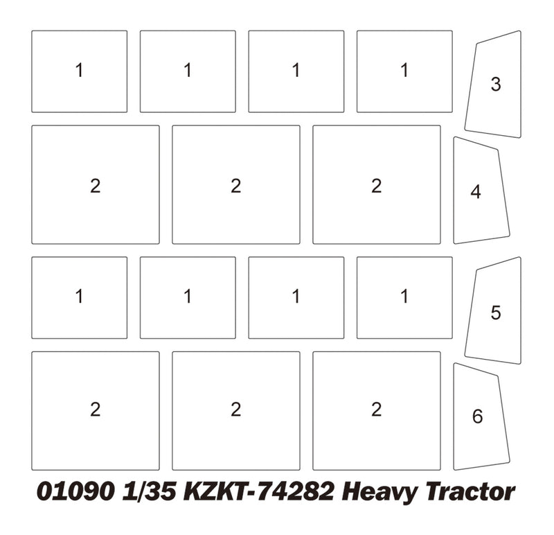 Trumpeter 01090 KZKT-74282 Heavy Tractor 1:35