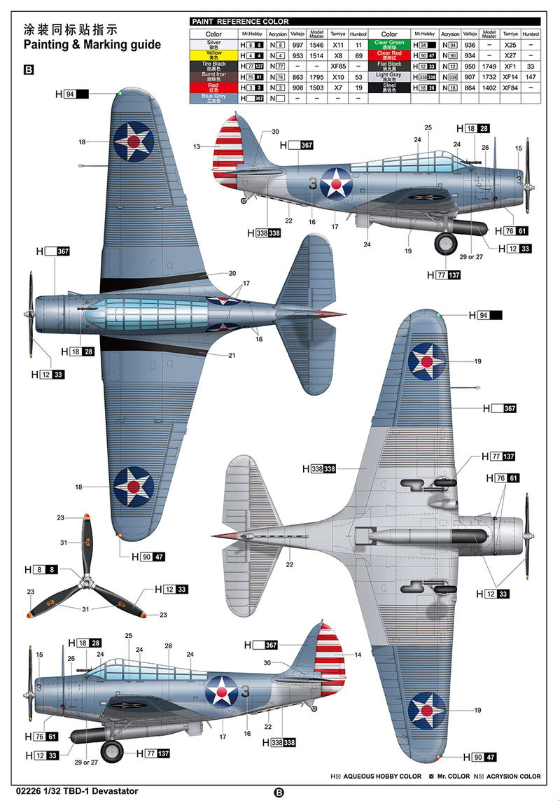 Trumpeter TBD-1 Devastator 02226 1:32