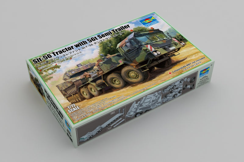 Trumpeter Slt-56 Tractor with 56t Semi Trailer 07196 1:72