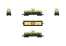 PREORDER Broadway Limited Imports HO 10353 6000 Gallon Tank, Dupont, Green & Yellow, 2-pack, HO (DUnion PacificX 6033, DUnion PacificX 6