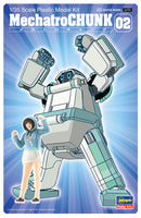 Hasegawa Models 64793 Mechatro Chunk No.02 “Grayish Mint” + Support Girl 1:35 Scale Model Kit
