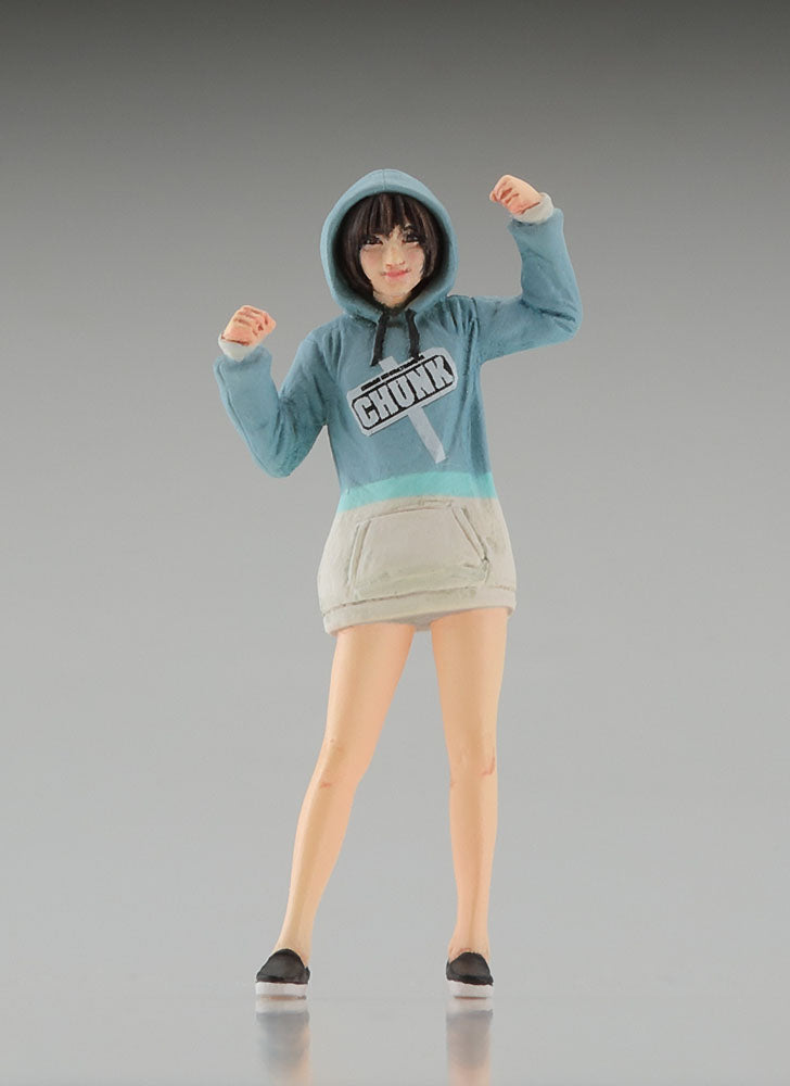 Hasegawa Models 64793 Mechatro Chunk No.02 “Grayish Mint” + Support Girl 1:35 SCALE MODEL KIT