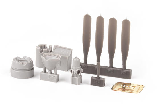 Eduard P-51B/C Hamilton Standard propeller uncuffed 1/48 Brassin for EDUARD