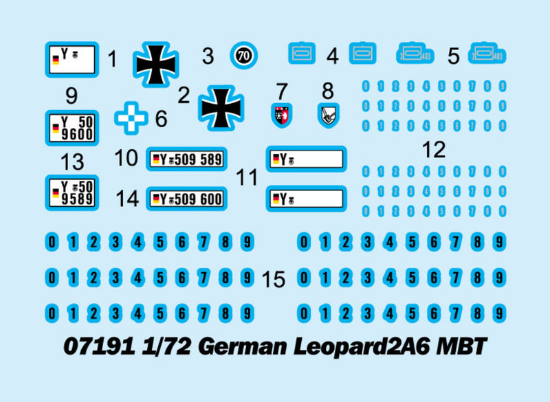 Trumpeter German Leopard2A6 MBT 07191 1:72