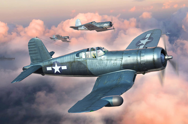 Hobby Boss 1/48 Vought F4U-1A/2 Corsair (2 in 1) US Carrier-based Fighter