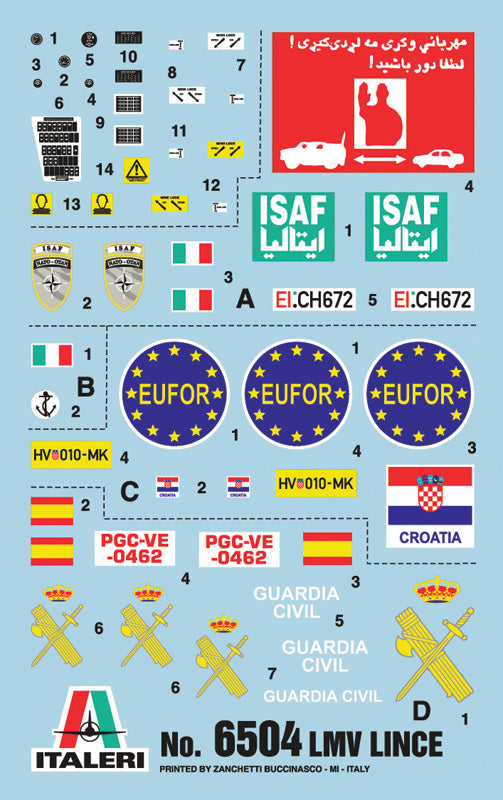 Italeri 6504 - SCALE 1 : 35 LMV LINCE