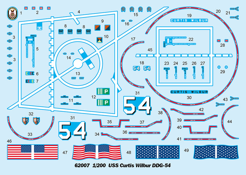 I Love Kit 62007 1:200 USS Curtis Wilbur DDG-54