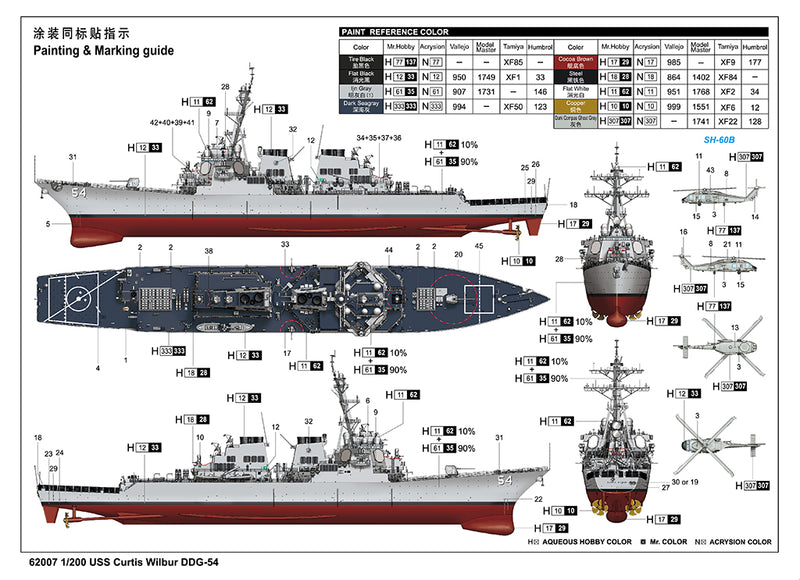 I Love Kit 62007 1:200 USS Curtis Wilbur DDG-54