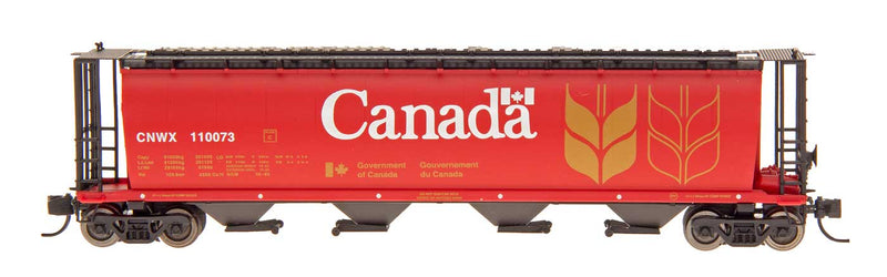 PREORDER Intermountain N 65101 NSC 59' 4550 Cubic Foot Cylindrical Hopper with Trough Hatch, Canadian National CNWX