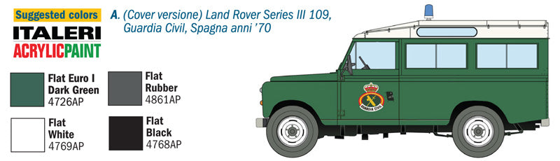 Italeri 6542 - SCALE 1 : 35 LAND ROVER SERIES III 109 "Guardia Civil"