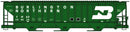 Accurail HO 6550 Pullman Standard Covered Hopper Kit, Burlington Northern/Forth Worth & Denver