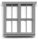 Grandt Line HO 5221 Windows, Double, 8-Pane, Scale 63 x 69" 160 x 175cm (4)