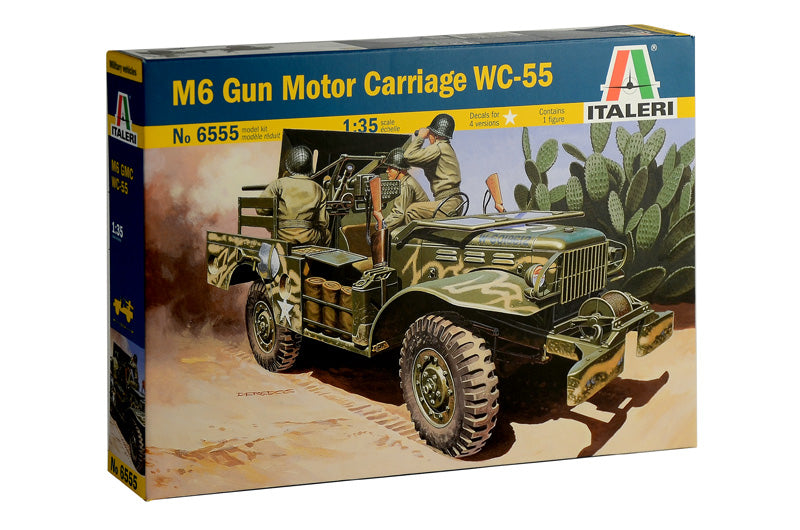 Italeri 6555 - SCALE 1 : 35 M6 GUN MOTOR CARRIAGE WC-55