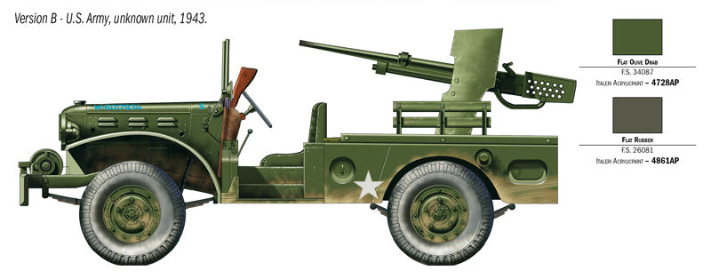 Italeri 6555 - SCALE 1 : 35 M6 GUN MOTOR CARRIAGE WC-55