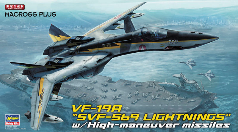 Hasegawa Models 65799  VF-19A “SVF-569 Lightnings” w/High Maneuver Missile 1:72 SCALE MODEL KIT