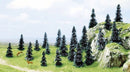 Busch 6598 Pine Trees, 1-3/16" to 2" (20)