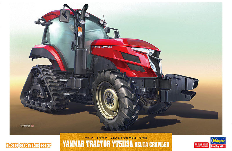 Hasegawa Models 66104  Yanmar tractor YT5113A delta crawler specification  1:35 SCALE MODEL KIT