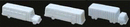 JTT Scenery Products HO 97007 School Bus, City Bus & Semi Truck Set, Unpainted White Styrene