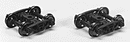Kato HO 31-601 ASF Ride Control A-3 Trucks (2)