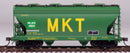 PREORDER Intermountain N 66548 ACF 2-Bay Center-Flow Covered Hopper, HLMX (Ex-MKT, green, yellow)