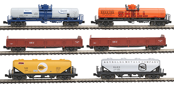 Kato 106-6275  Mixed Freight 6-Car Set - Ready to Run, N Scale