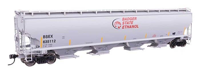 Walthers Proto HO 110314 67' Trinity 6351 4-Bay Covered Hopper, Badger State Ethanol BSEX