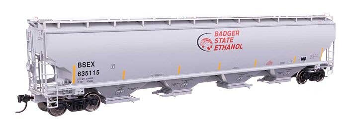 Walthers Proto HO 110315 67' Trinity 6351 4-Bay Covered Hopper, Badger State Ethanol BSEX