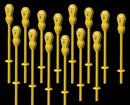 Hi-Tech Details N 3004 Parking Meters (14), Yellow