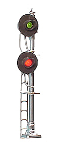 Tomar Industries 859 Searchlight Signal -- Double-Head, HO Scale