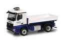 PREORDER Herpa Models 318181 HO Mercedes-Benz Arocs 3-Way Dump Truck - Assembled -- Wasel (white, blue, German Lettering)