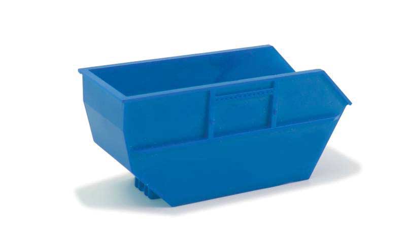 PREORDER Herpa Models 054621 HO Skip Tray For Ak16, 15 CBM Skiploader -- Blue pkg(2)