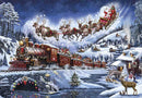 Train Enthusiast Vendors 76585 Steam Train & Santa's Sleigh Christmas Cards