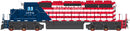 PREORDER Intermountain N 693102 SD40-2 DC R&N USA 250th